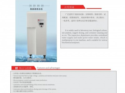 上海杲森CS系列高纯水机，生化分析仪用水，组织培养用水